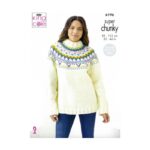 King Cole Sweater and Accessories Pattern 6196