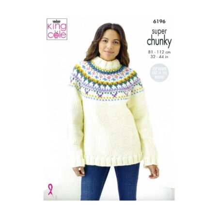 King Cole Sweater and Accessories Pattern 6196