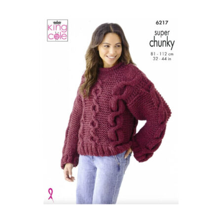 King Cole Sweater and Cardigan Pattern 6217