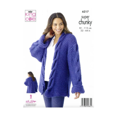 King Cole Sweater and Cardigan Pattern 6217 - Image 2