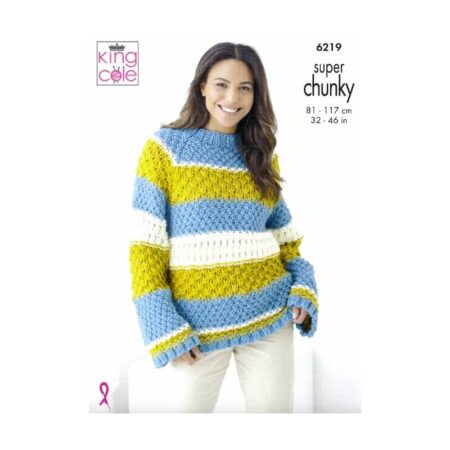 King Cole Sweater and Cardigan Pattern 6219