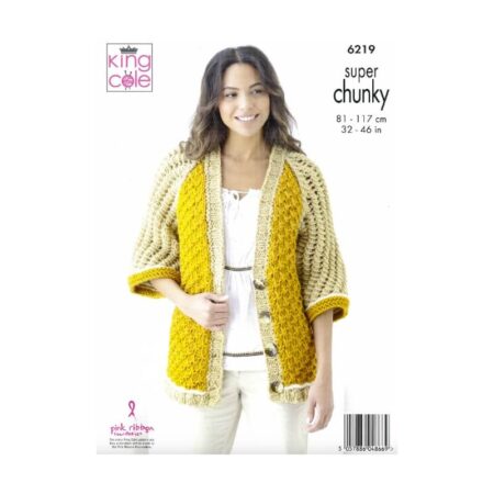 King Cole Sweater and Cardigan Pattern 6219 - Image 2