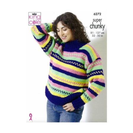 King Cole Sweater and Cardigan Pattern 6272