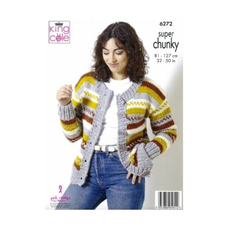King Cole Sweater and Cardigan Pattern 6272 - Image 2