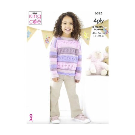 King Cole Sweater and Cardigan 6325