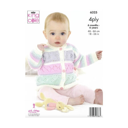King Cole Sweater and Cardigan 6325 - Image 2