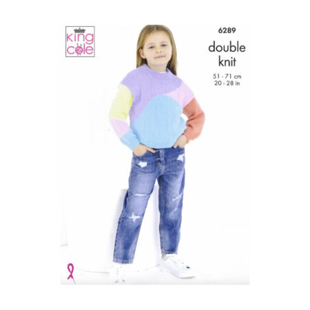 King Cole Sweater and Cardigan Pattern 6289