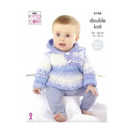 King Cole Sweaters, Jacket and Hat Pattern 6166