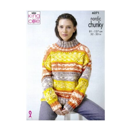 King Cole Cardigan and Sweater Pattern 6271