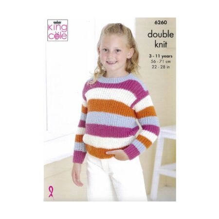 King Cole Sweater and Cardigan Pattern 6260
