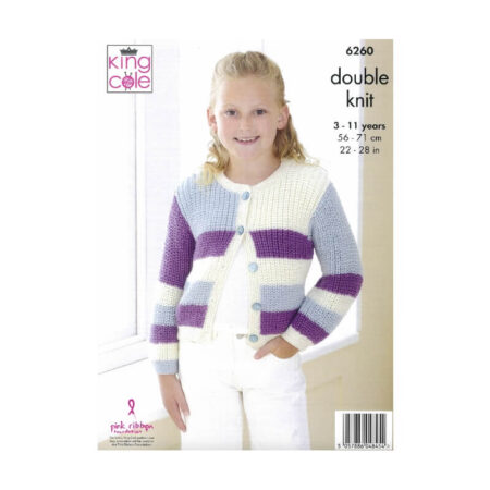 King Cole Sweater and Cardigan Pattern 6260 - Image 2