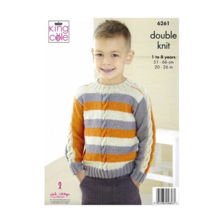 King Cole Sweaters Pattern 6261 - Image 2