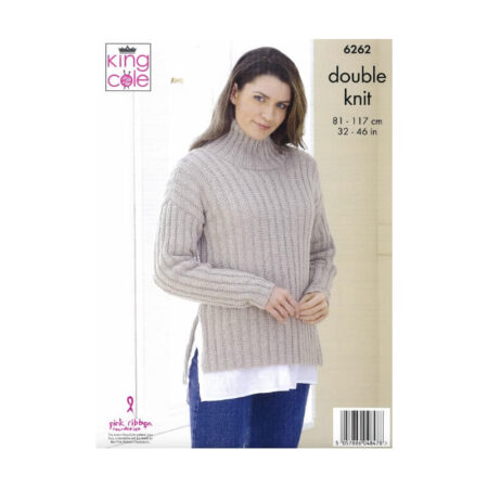 King Cole Sweater and Sleeveless Jacket Pattern 6262 - Image 2