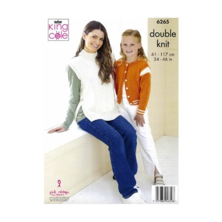 King Cole Sweaters and Cardigan Pattern 6265 - Image 2