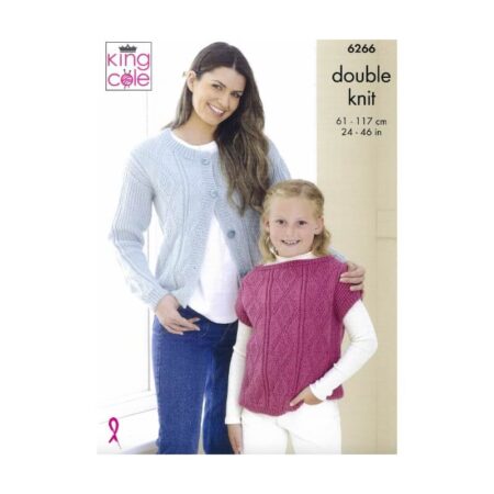 King Cole Cardigan, Sweaters and Top Pattern 6266