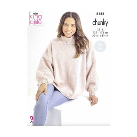King Cole Sweater and Cardigan Pattern 6182