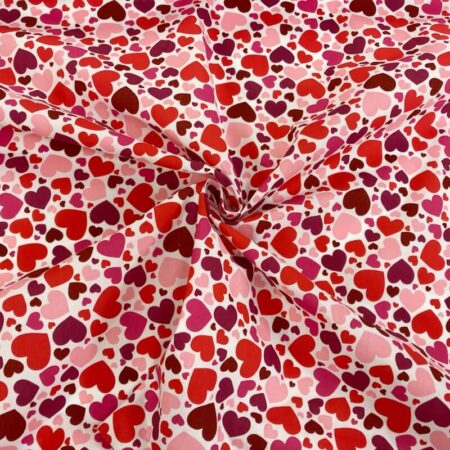 Scattered Hearts Polycotton - Image 2