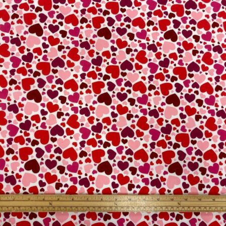 Scattered Hearts Polycotton - Image 3