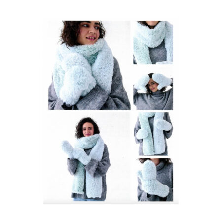 Sirdar Mittens & Scarf Pattern 10816 - Image 2