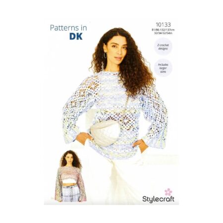 Stylecraft Crochet Top and Shrug Pattern 10133