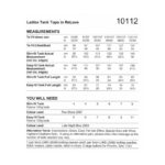Stylecraft Ladies Tank Top Pattern 10112