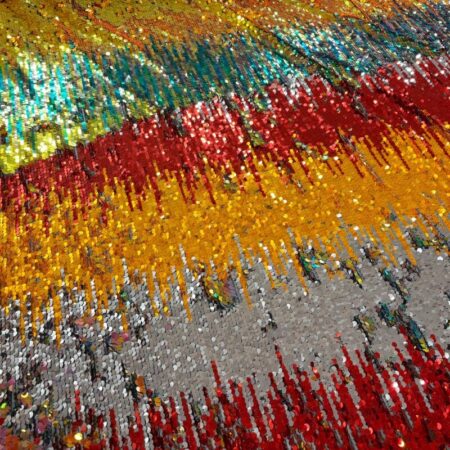 Fiery Multicoloured Sequin Tulle - Image 3