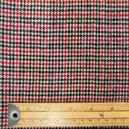 Red Dogtooth Poly-Wool - Image 3