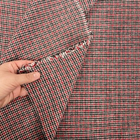 Red Dogtooth Poly-Wool - Image 4