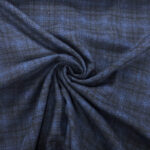 Navy Check Wool