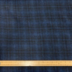 Navy Check Wool