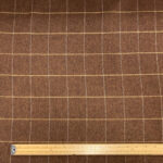 Bronze Windowpane Check Poly Wool