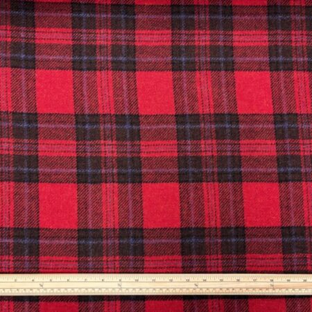 Red Plaid British Wool - Image 2