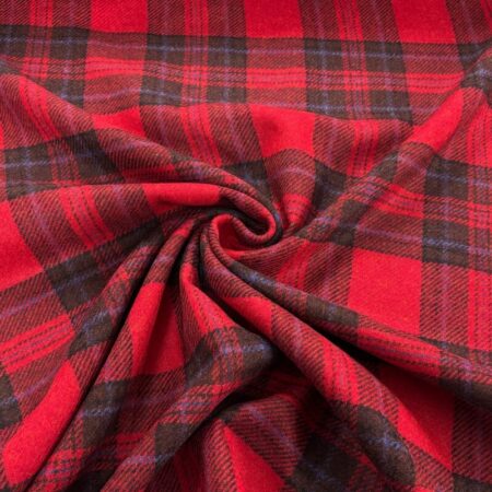 Red Plaid British Wool - Image 3