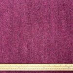 Magenta Herringbone British Wool