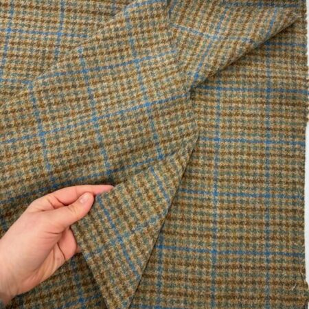Sand and Sage Wool Tweed Check - Image 3