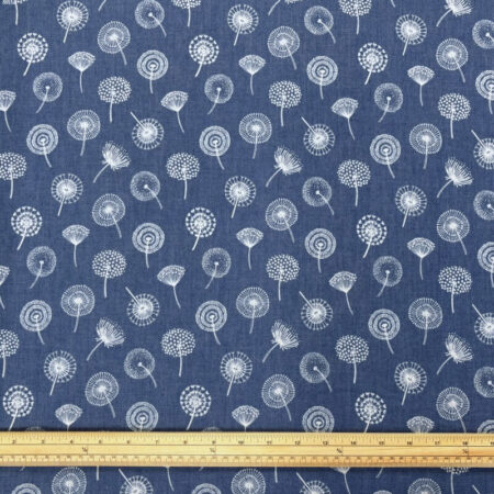 Dandelion Clocks Chambray - Image 2