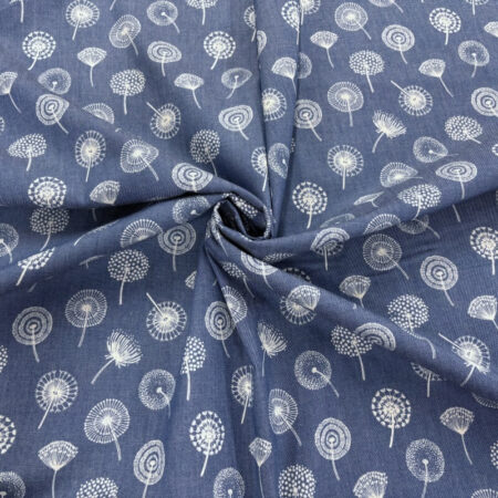 Dandelion Clocks Chambray