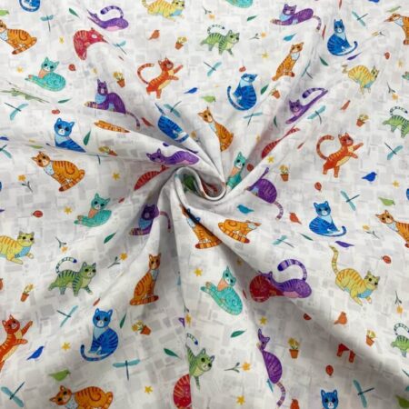 Cool Cats Quilting Cotton - Image 4