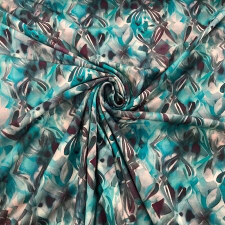 Jade Trellis Cotton Jersey