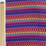 Diamond Geo Stripe Viscose Challis