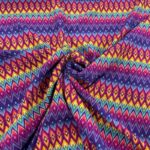 Diamond Geo Stripe Viscose Challis