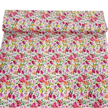 Summer Garden Petals Viscose Challis - Image 2