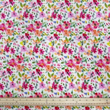 Summer Garden Petals Viscose Challis - Image 3