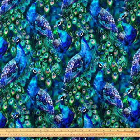 Proud Peacock Viscose Jersey - Image 2