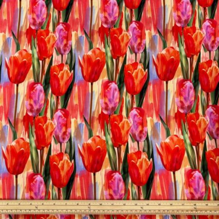 Tulips Viscose Jersey - Image 2