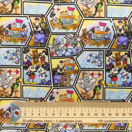 Steamboat Willie Cotton Percale - Image 52