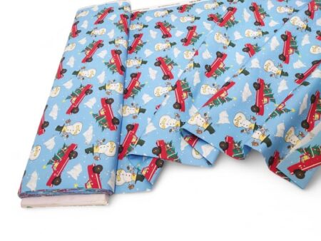 Winnie the Pooh Christmas Cotton Percale - Image 3