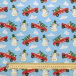 Winnie the Pooh Christmas Cotton Percale