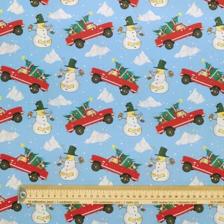 Winnie the Pooh Christmas Cotton Percale - Image 5