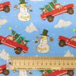 Winnie the Pooh Christmas Cotton Percale